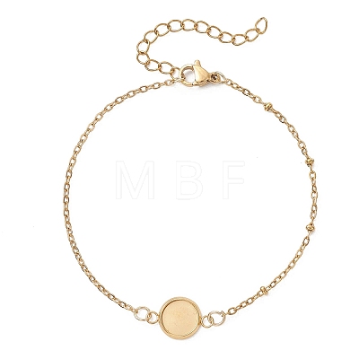 304 Stainless Steel Cable Chain Satellite Chain Bracelet Making BJEW-JB13163-01-1