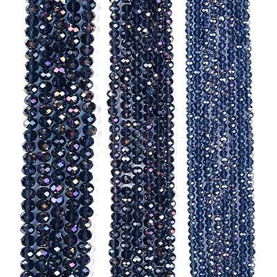 Electroplate Glass Beads Strands EGLA-A044-T8mm-B12-1