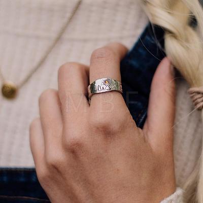 Alloy with Rhinestone Cuff Rings FS-WG5DC0C-01-1