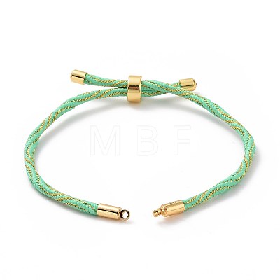 Nylon Cord Silder Bracelets MAK-C003-03G-06-1