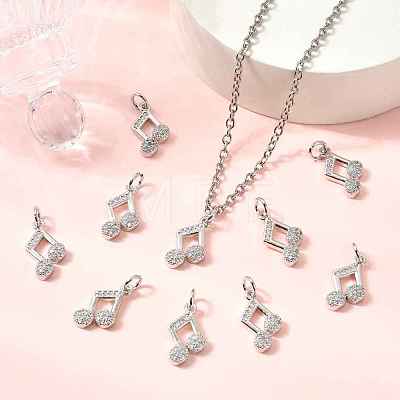 SHEGRACE Brass Clear Cubic Zirconia Charms XGRQ3P998-629P-1