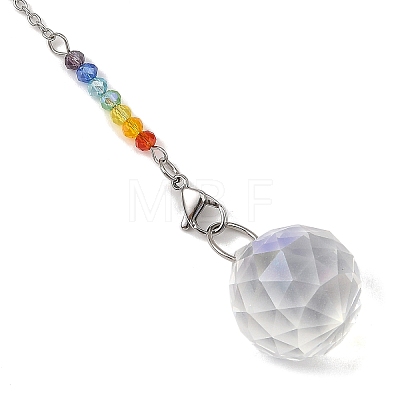 4Pcs 7 Chakra Crystal Suncatcher HJEW-JM05025-1