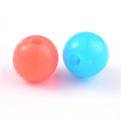 Fluorescent Acrylic Beads MACR-R517-6mm-M-1