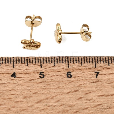 304 Stainless Steel Stud Earrings SA-CBABF3F-14G-02-1