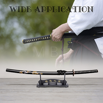 Wooden Sword Katana Holder Stand DIY-WH0292-90-1