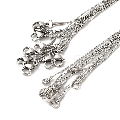 Trendy Unisex 304 Stainless Steel Coreana Chain Necklaces NJEW-L043-51P-1