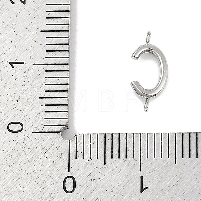 304 Stainless Steel Letter Connector Charms LS-STAS-M108-01P-03-1
