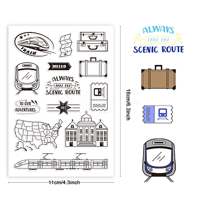 Custom PVC Plastic Clear Stamps DIY-WH0448-0110-1