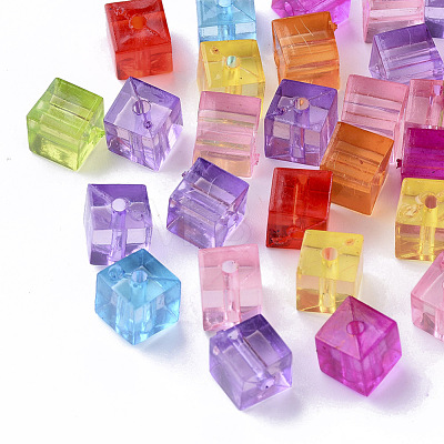 Transparent Acrylic Beads TACR-T004-08-1