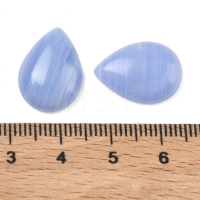 Dyed Natural Blue Lace Agate Cabochons G-WH0031-16F-1