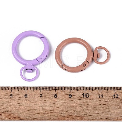 Spray Painted Alloy Swivel Snap Hooks Clasps PALLOY-K257-06-01-1