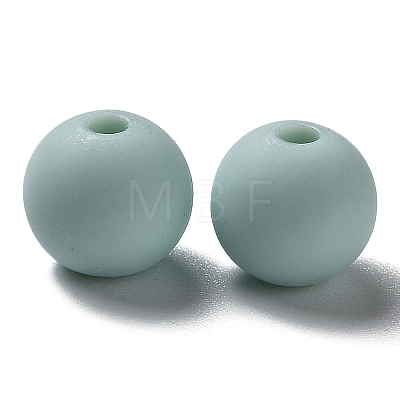 Frosted Opaque Acrylic Beads OACR-P019-01B-03-1