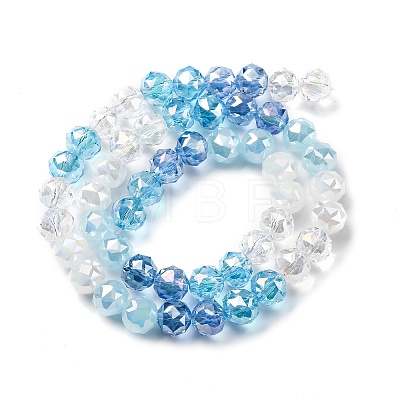 Transparent Glass Beads Strands GLAA-Q009-01D-1