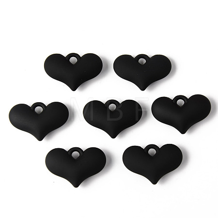 Rubberized Style Acrylic Pendants X-OACR-N011-012B-1