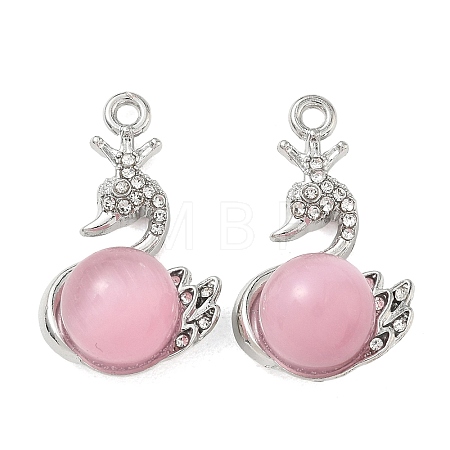 Alloy Rhinestone Pendants FIND-D044-22P-03-1
