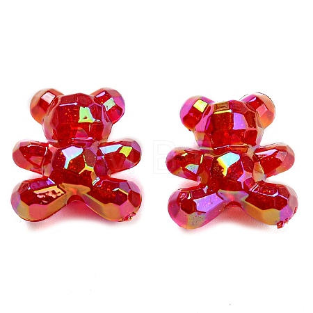 UV Plating Acrylic Faceted Beads X-MACR-D024-05A-1