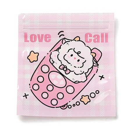 Square Plastic Packaging Resealable Bags OPP-K001-04C-1