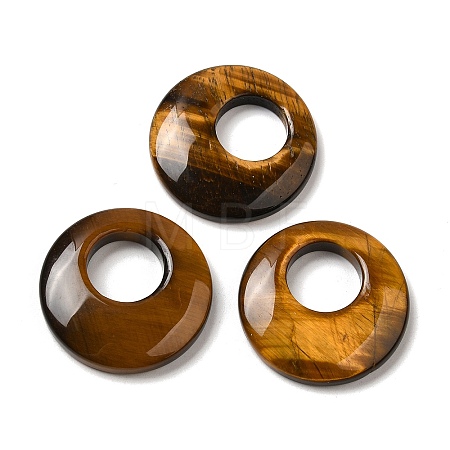 Natural Tiger Eye Pendants G-T122-76B-1