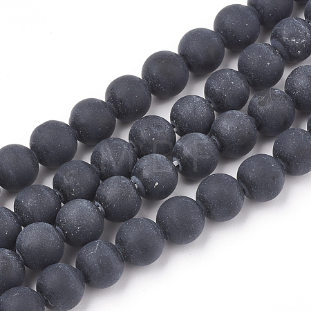 Natural Obsidian Beads Strands G-T106-002A-1