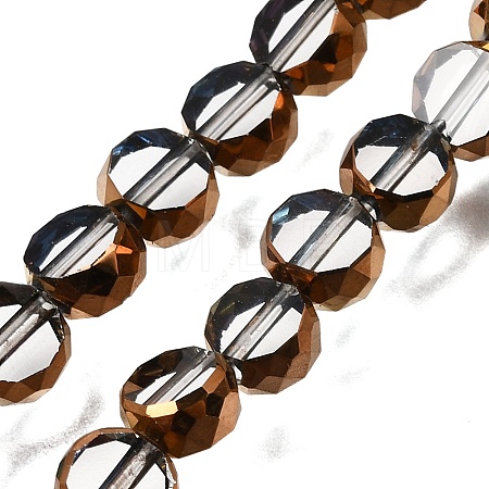 Electroplated Transparent Glass Beads Strands GL-CBA98F0-06B-06-1