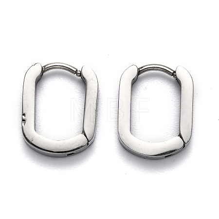 Tarnish Resistant 304 Stainless Steel Huggie Hoop Earrings STAS-H156-11B-P-1