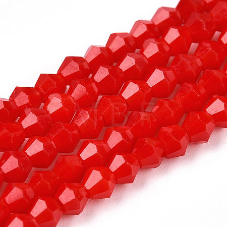 Opaque Solid Color Imitation Jade Glass Beads Strands EGLA-A039-P2mm-D02-1
