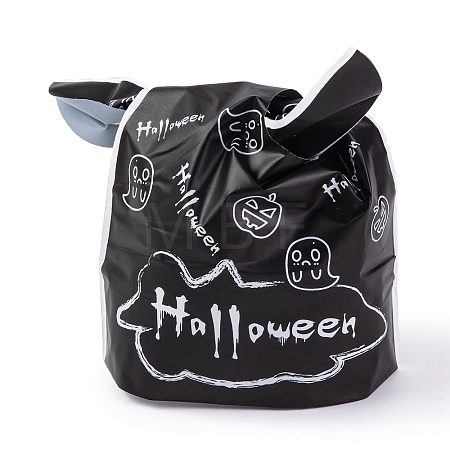 100Pcs Rabbit Shaped Halloween Candy Plastic Bags ABAG-U001-02L-1