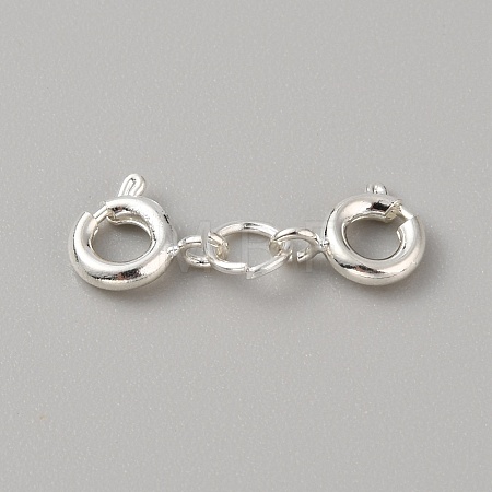 Stainless Steel Double Spring Ring Clasps STAS-WH0036-16S-1