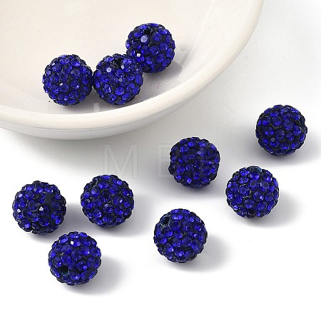 Pave Disco Ball Beads X-RB-A130-10mm-10-1