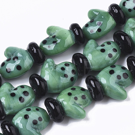 Handmade Lampwork Beads Strands LAMP-R142-05H-1