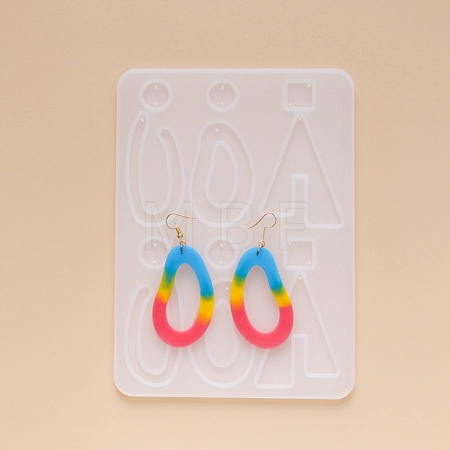 DIY Dangle Earring Silicone Molds X-DIY-G012-14-1