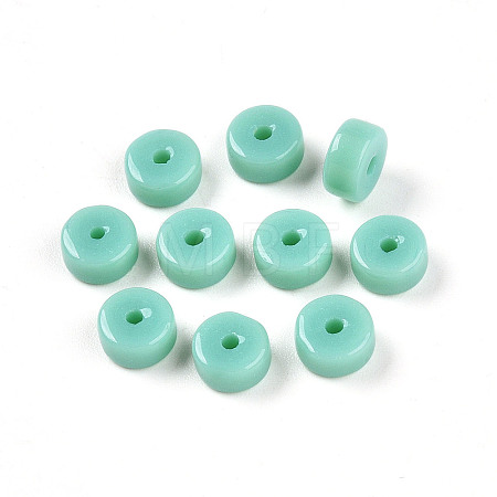 Opaque Solid Color Glass Beads GLAA-N007-6x3mm-A04-1