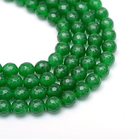 Natural White Jade Bead Strands G-R346-8mm-01-1