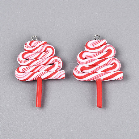 Handmade Polymer Clay Pendants CLAY-N013-32A-01-1