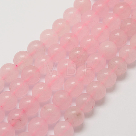 Natural Rose Quartz Beads Strands X-G-P281-02-6mm-1