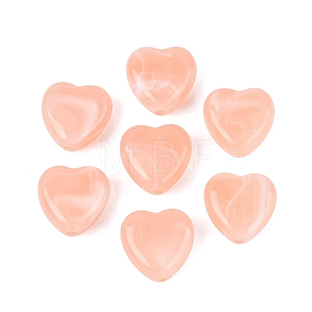 Two Tone Acrylic Beads OACR-T011-38O-1