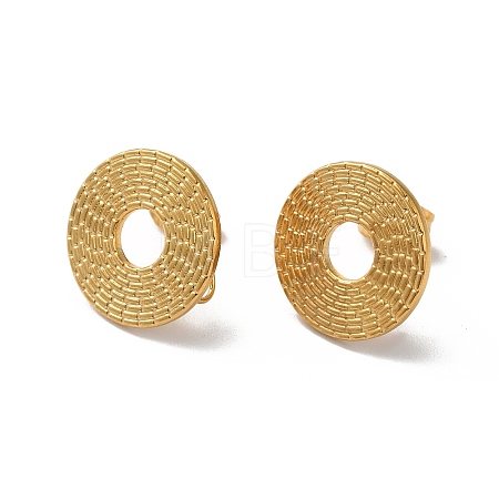 304 Stainless Stud Earring Findings STAS-M314-01H-G-1