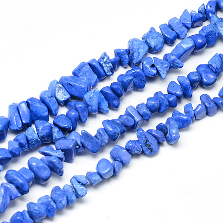 Synthetic Turquoise Beads Strands X-G-R002-09-1