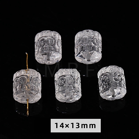 Natural Quartz Crystal Carved Beads LS-PW-WG47223-04-1