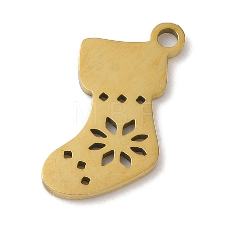 Christmas 201 Stainless Steel Pendants STAS-D053-02G-1