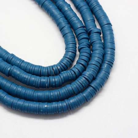 Handmade Polymer Clay Beads X-CLAY-R067-6.0mm-44-1