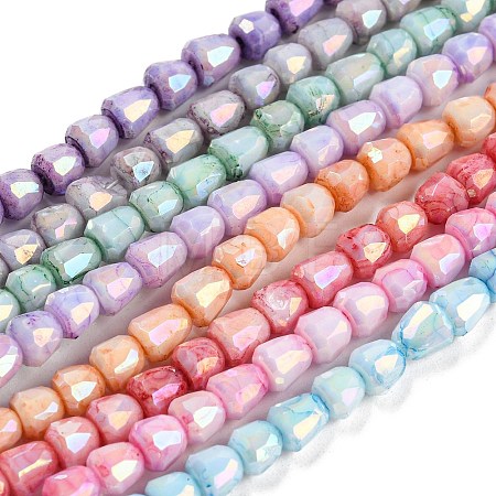 Electroplate Glass Beads Strand GLAA-G088-03-01-1