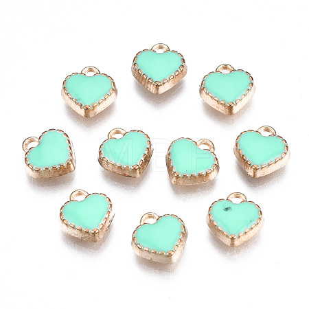 Alloy Enamel Charms ENAM-Q033-51G-1