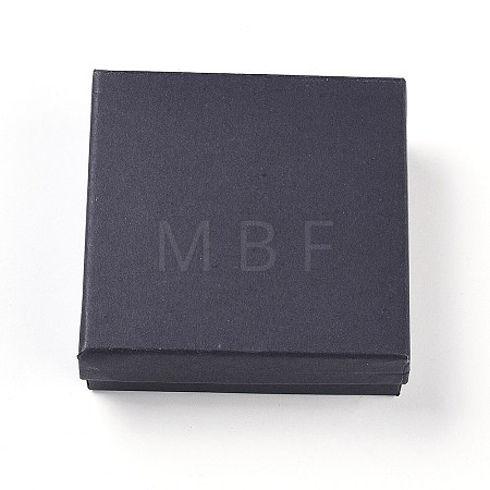 Kraft Cotton Filled Cardboard Paper Jewelry Set Boxes X1-CBOX-G015-05-1