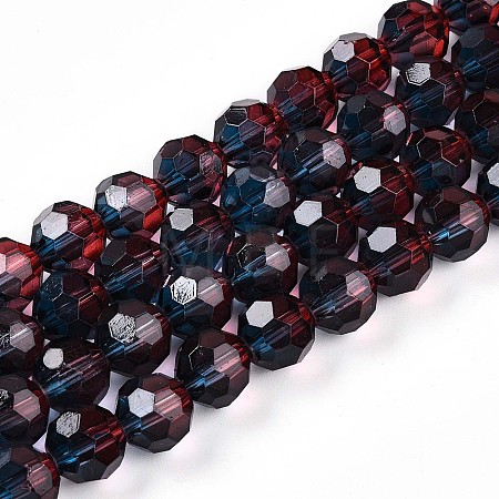 Baking Paint Transparent Glass Beads X1-DGLA-A035-T10mm-A10-1