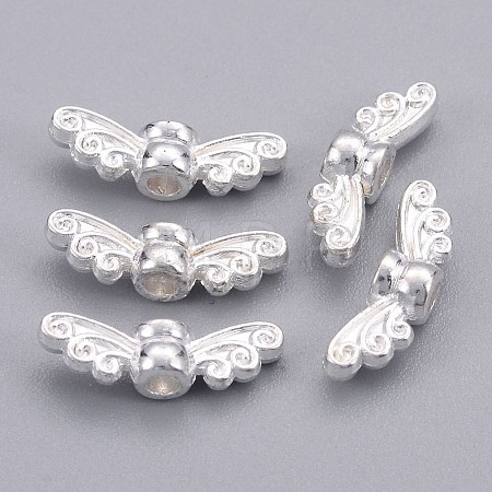 Tibetan Style Alloy Fairy Wing Beads X-TIBEB-6007-S-FF-1