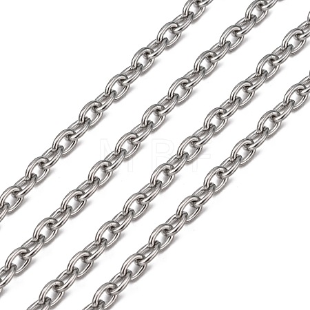 Tarnish Resistant 304 Stainless Steel Cable Chains CHS-R009-11-1