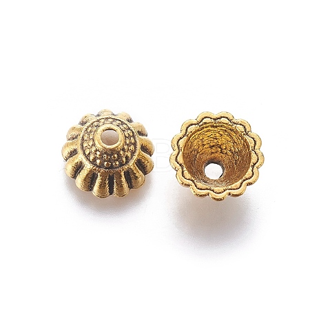 Tibetan Style Alloy Bead Caps LS-GLF9305Y-1