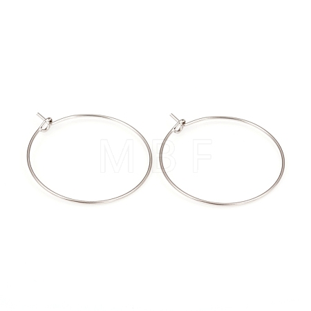 316L Surgical Stainless Steel Hoop Earring Findings STAS-G229-07P-03-1