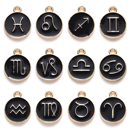 Alloy Enamel Pendants ENAM-YW0001-100A-1